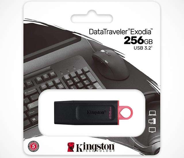La pendrive da 256 GB della linea Kingston DataTraveler Exodia