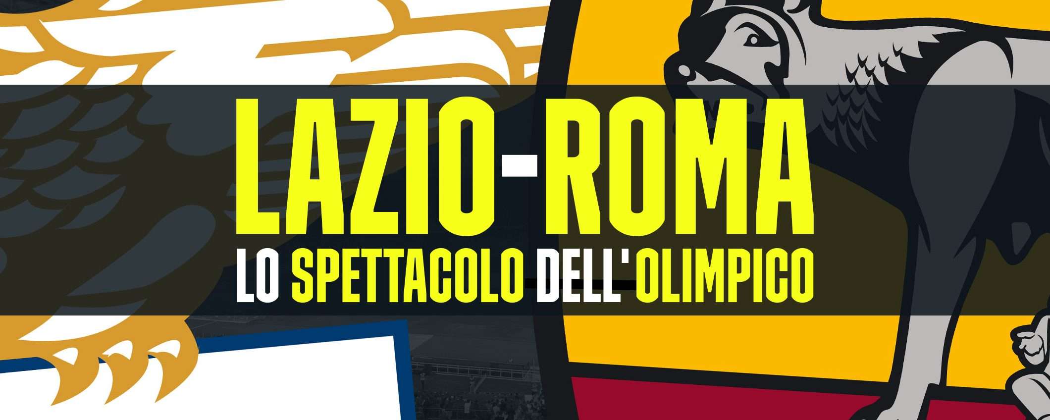 Lo spettacolo dell'Olimpico per Lazio-Roma