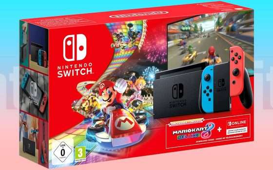 Switch con Mario Kart 8 Deluxe: sconto -75€ (coupon)