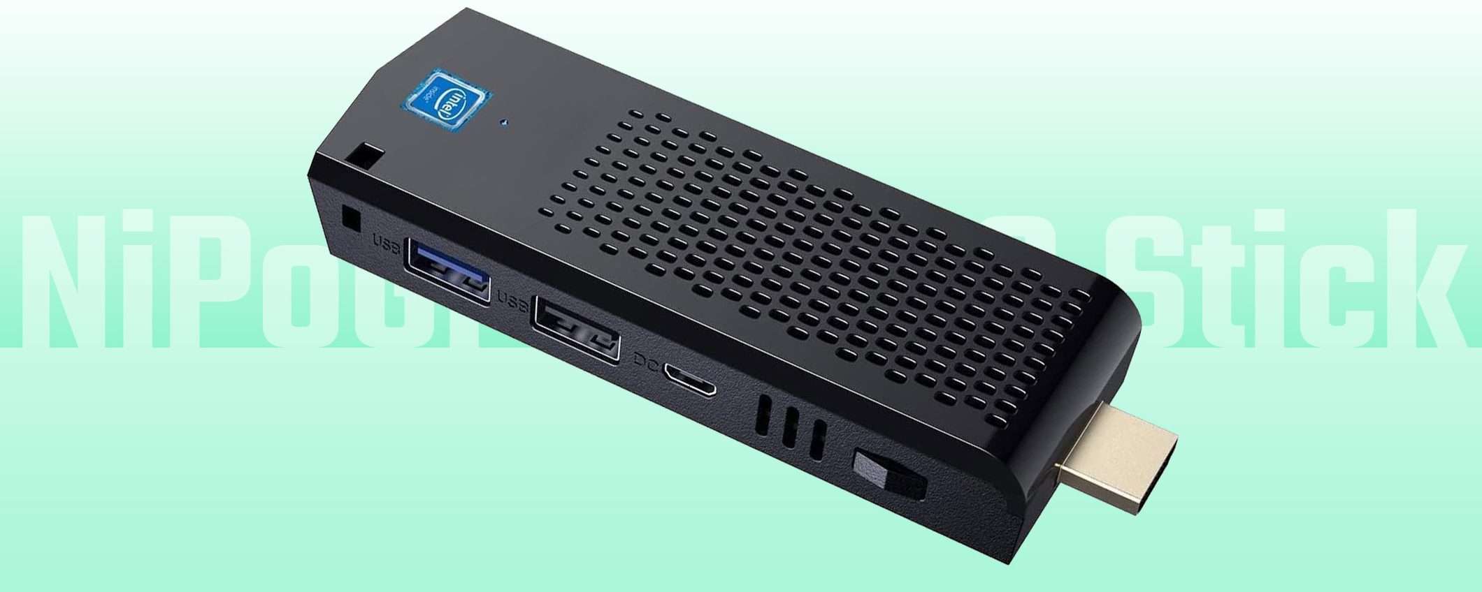 Offerta lampo sul Mini PC Stick di NiPoGi: solo 99€