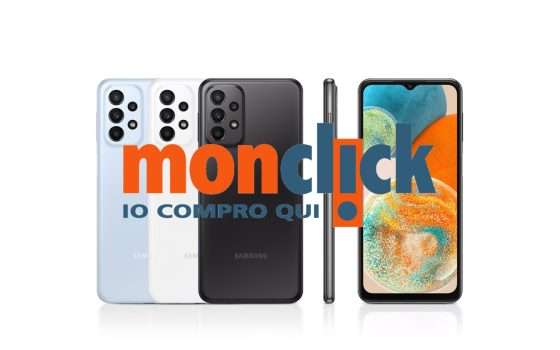 Samsung Galaxy A23: 100€ di SCONTO immediato su Monclick