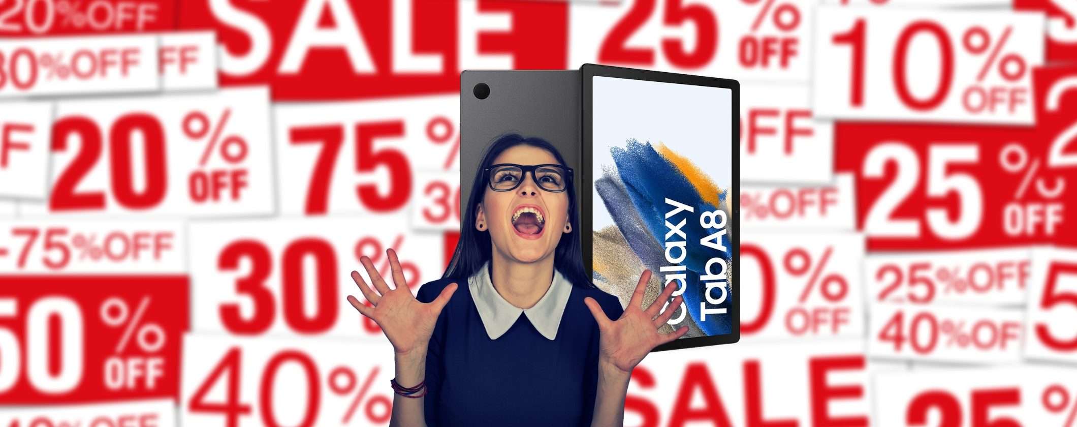 Samsung Galaxy Tab A8: quasi 100€ di sconto su Amazon