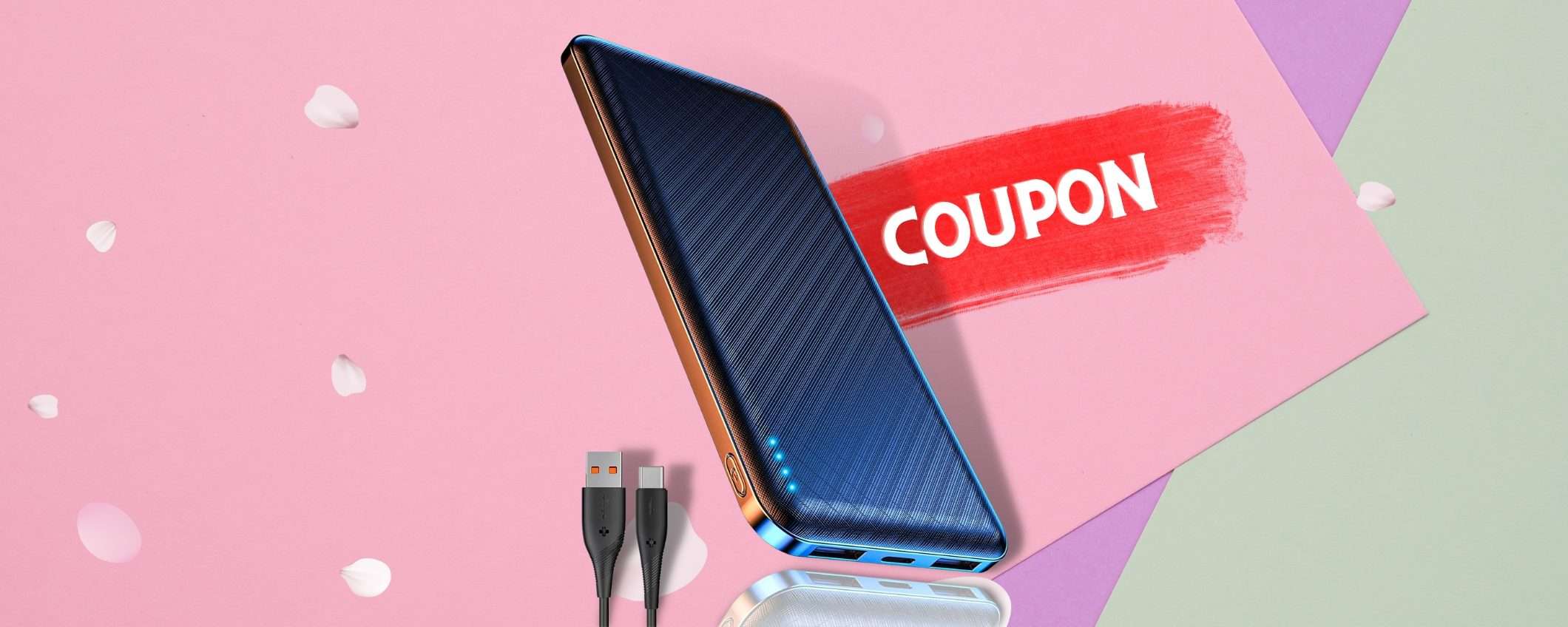 Power Bank ultra leggero, prezzo irrisorio per 2 ricariche consecutive