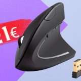 Mouse verticale di Anker: comodo, ergonomico, ZERO fili (21€)