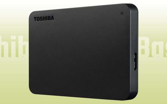 HDD Toshiba da 1 TB in sconto del 39%: per i tuoi backup