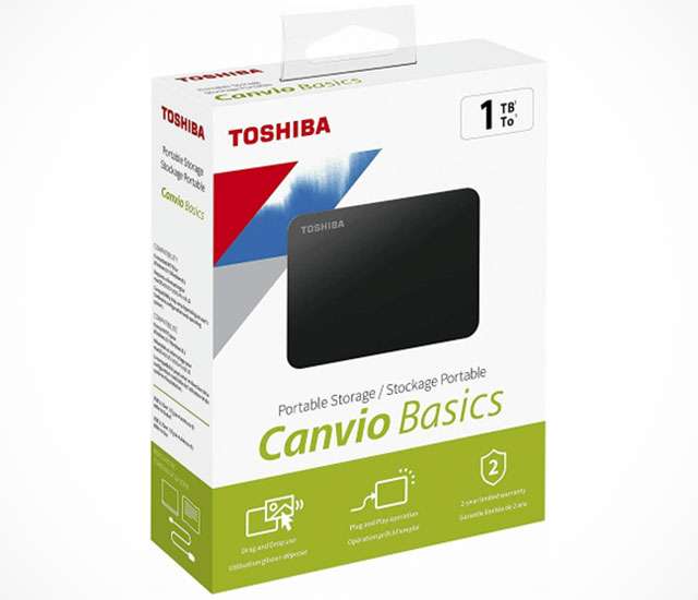 Toshiba Canvio Basics, disco fisso esterno da 1 TB