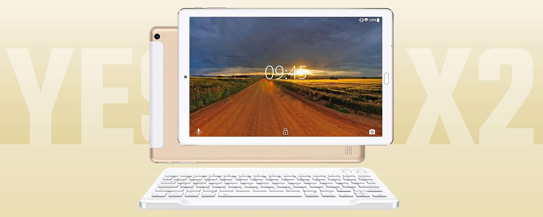 Offerte Primavera: tablet con tastiera, mouse e penna: solo 99€