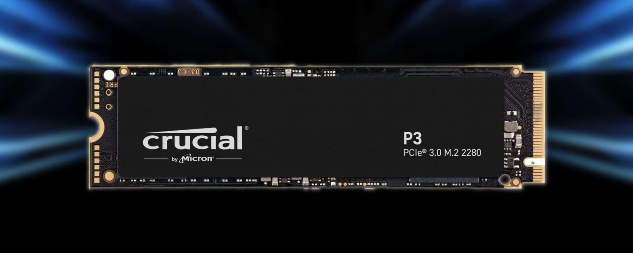 Crucial P3, velocissimo SSD da 1TB in offerta su Amazon