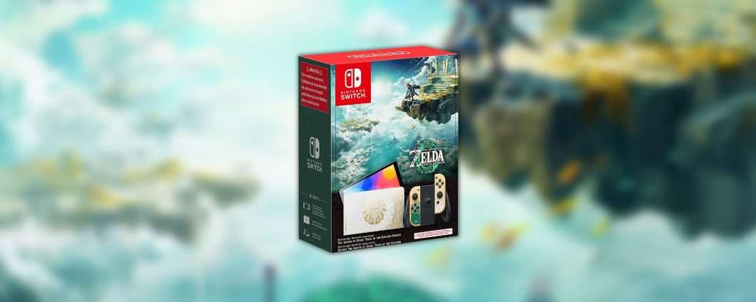 Nintendo Switch OLED edizione Zelda Tears of The Kingdom: prenotala su Amazon