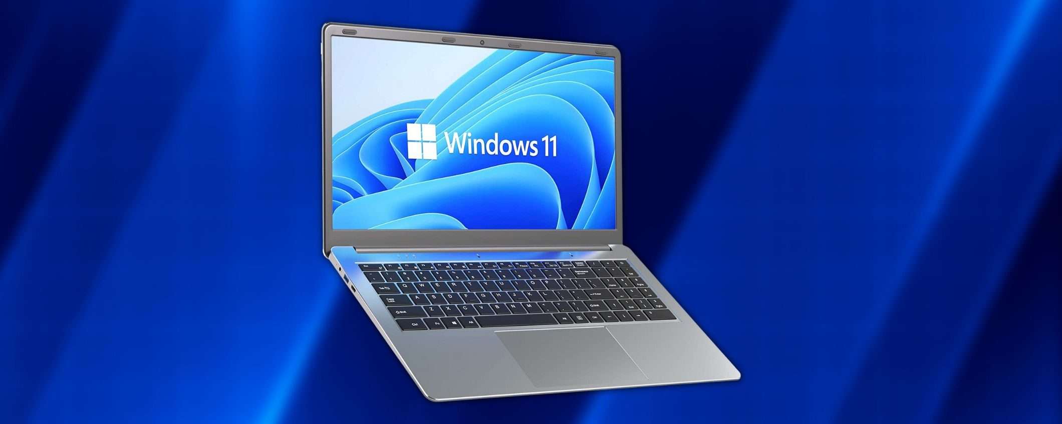 Su questo notebook con Windows 11 hai un assurdo 72% di sconto su Amazon