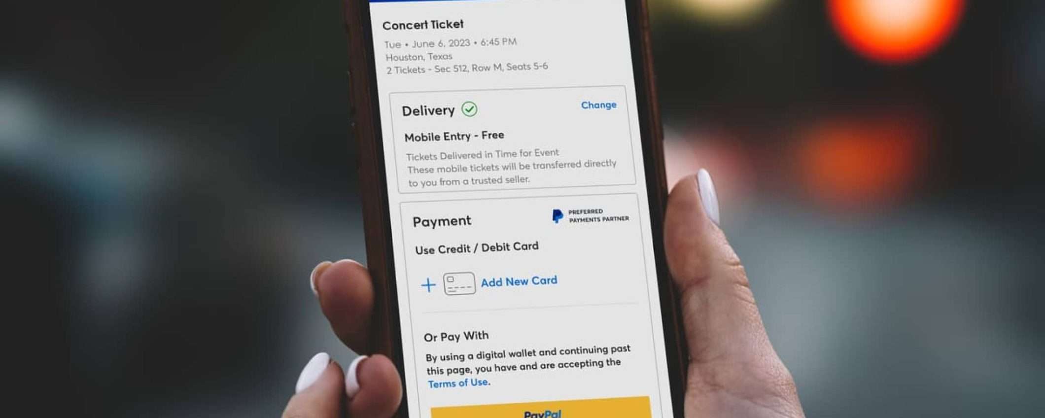PayPal: pagamenti sicuri e a rate per concerti grazie a Ticketmaster