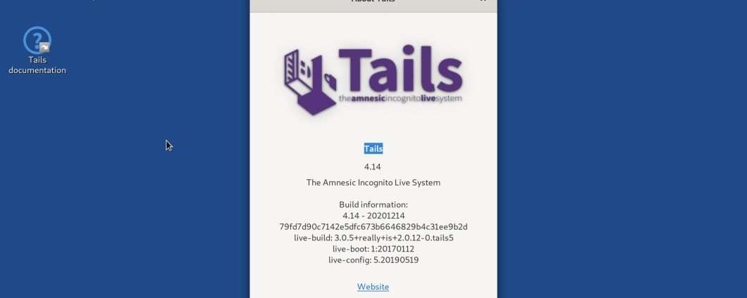 Tails Distribuzione Linux