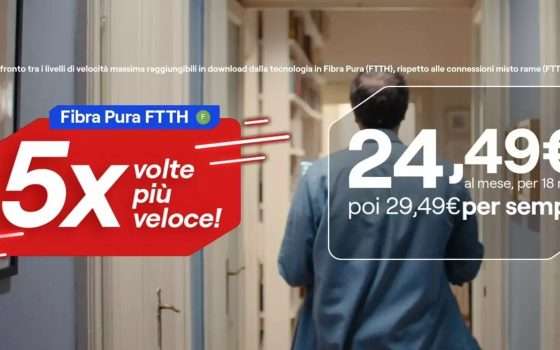 Virgin PROMO Fibra: prezzo bloccato a 24,49 euro