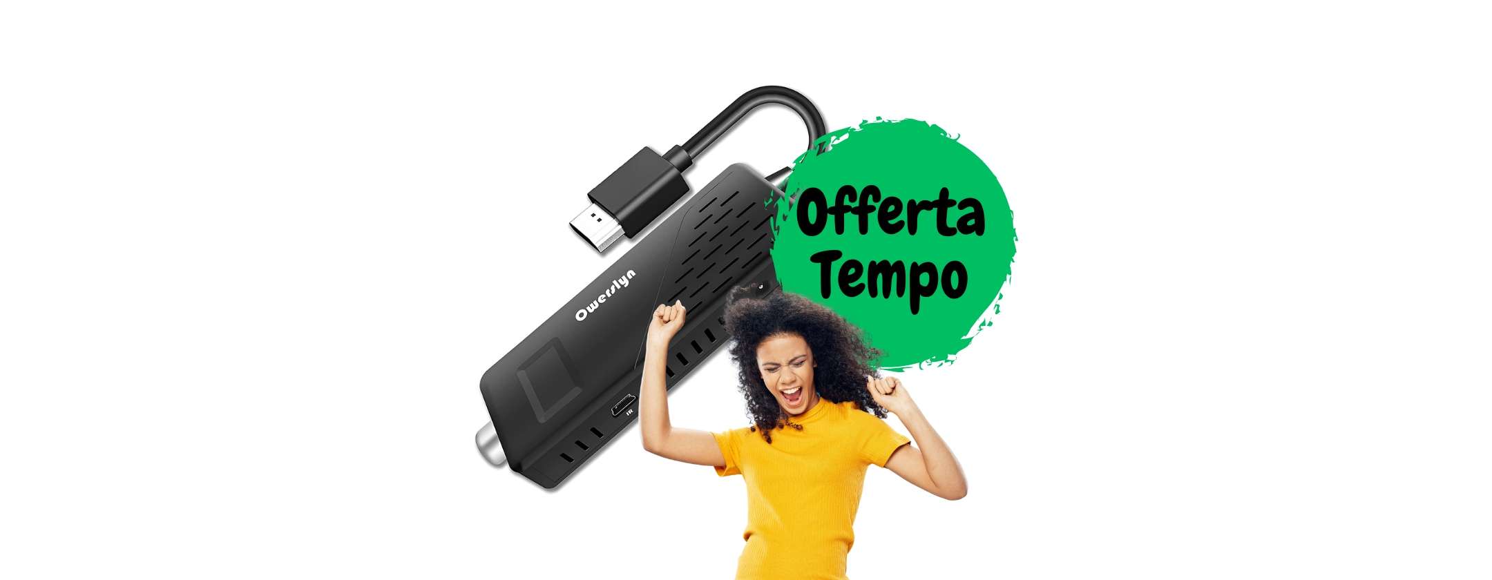 Decoder Digitale Terrestre TV Stick Owerslyn a soli 23€