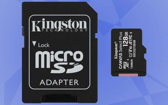 Solo 9€ per la microSD da 128 GB di Kingston: GRANDE AFFARE