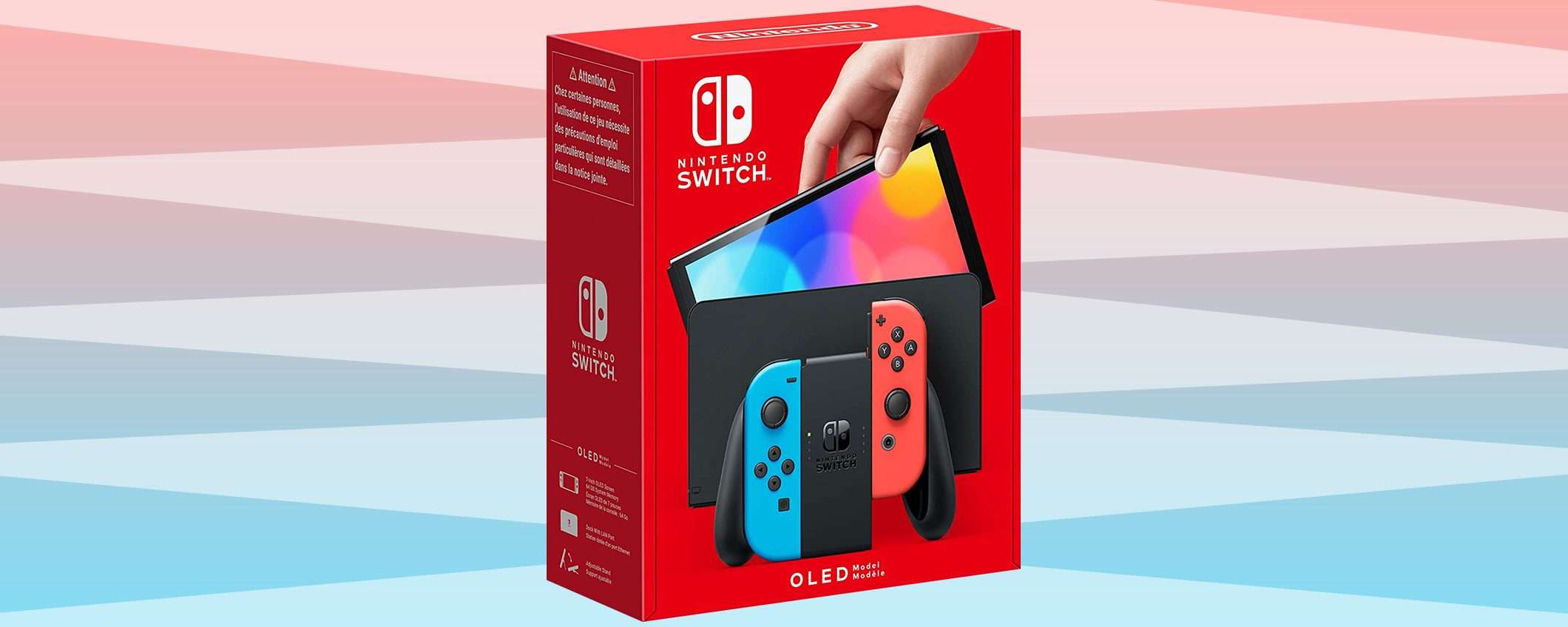 Nintendo Switch OLED Blu e Rosso: impossibile non acquistarla a 287€ su eBay