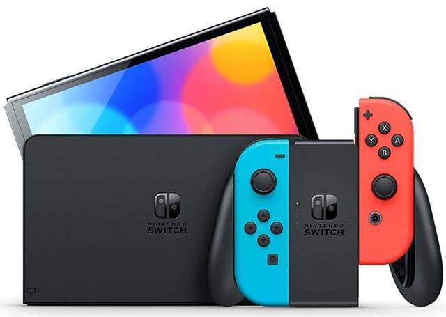 Il design della console Nintendo Switch OLED