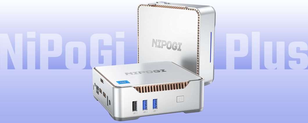 NiPoGi GK3 Plus: doppio sconto sul Mini PC con Windows 11