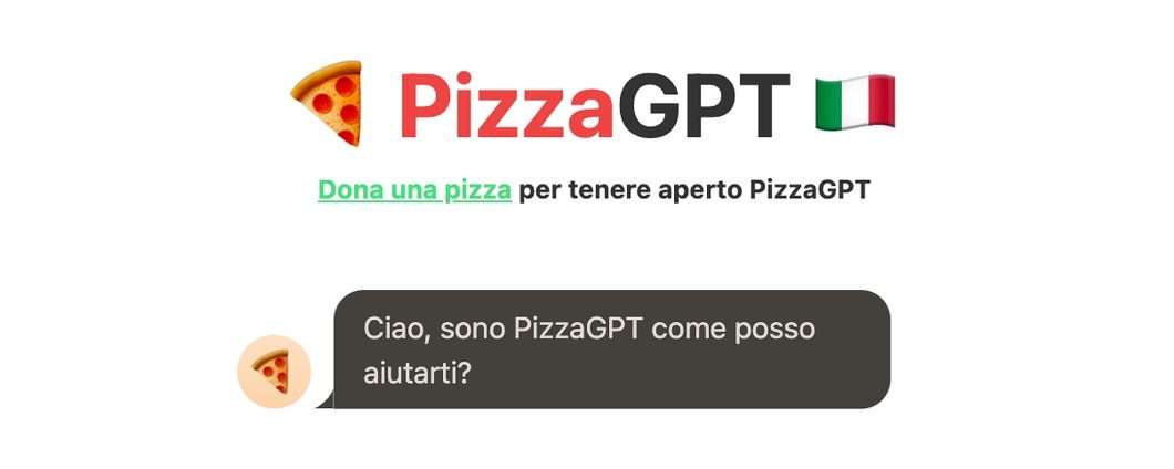 ChatGPT non va in Italia? Usate PizzaGPT!