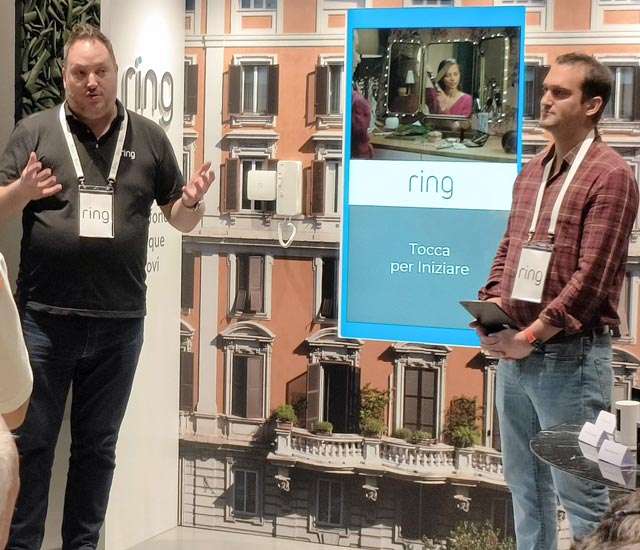 L'evento organizzato da Amazon per la presentazione di Ring Intercom in Italia