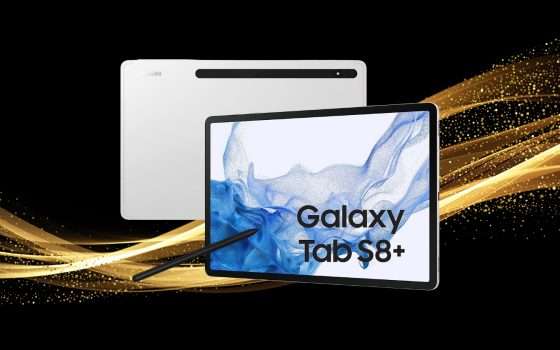 Samsung Galaxy Tab S8+ versione Wi-Fi con 8/256GB scontato di ben 520€ su Amazon