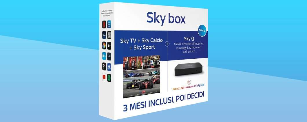 L'offerta Amazon su Sky box con Sky Q, calcio, TV e sport