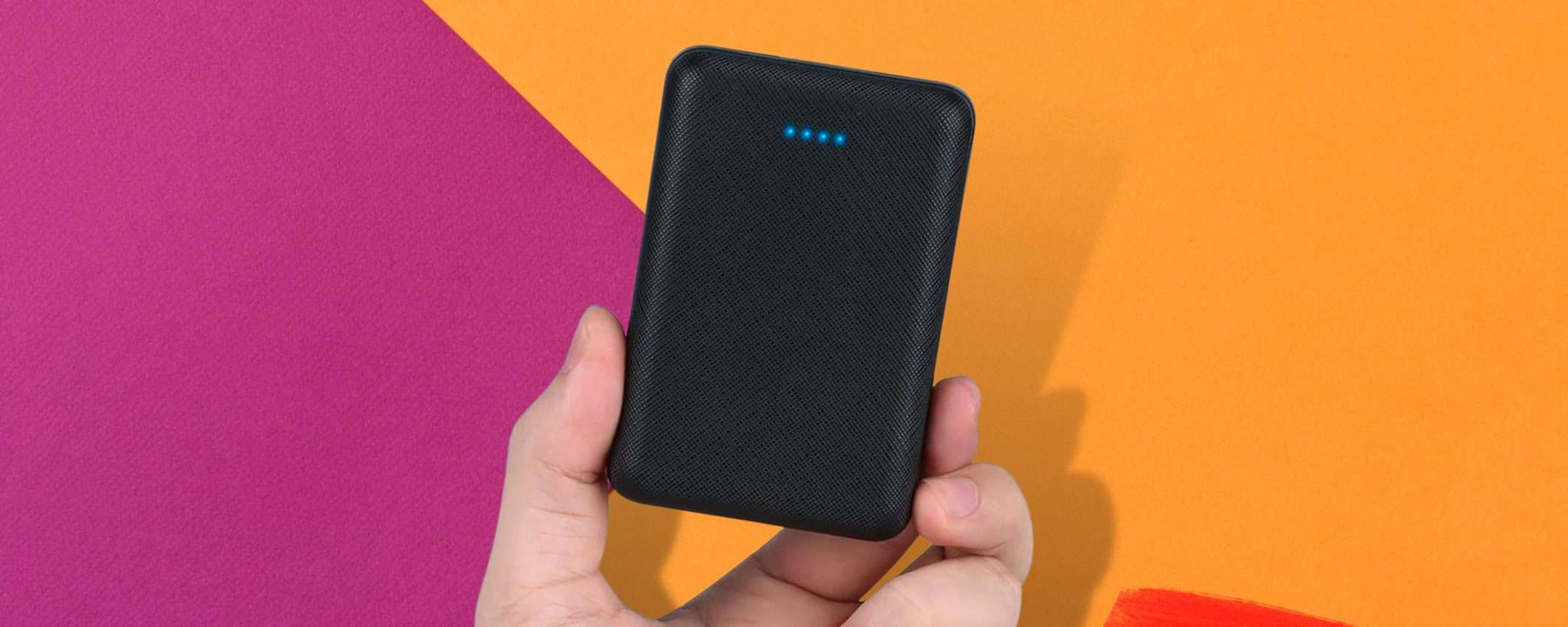 Mai più SENZA carica grazie a questo Power Bank ultracompatto (-55%)
