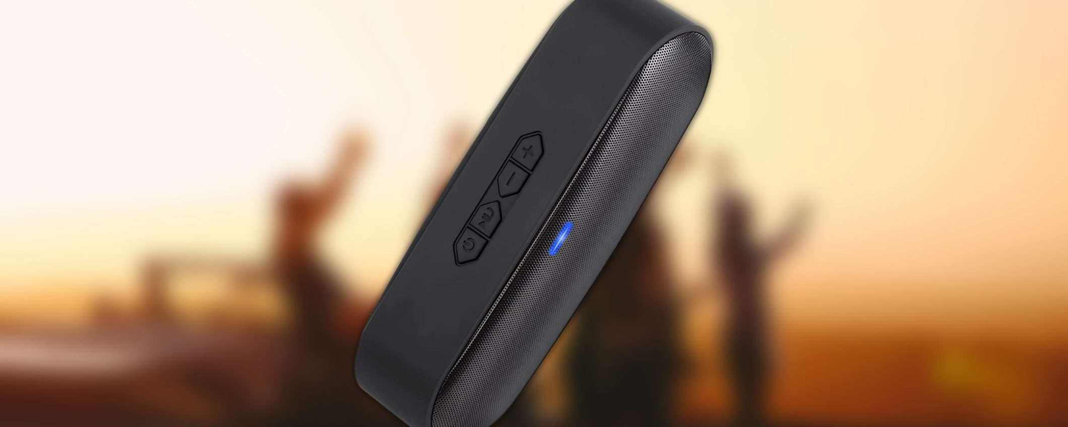 Altoparlante bluetooth per feste all'aperto a meno di 10€ su Amazon