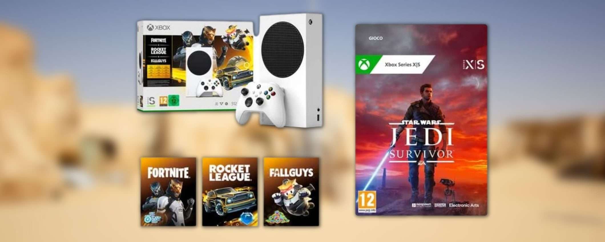 Xbox Series S in bundle con 4 giochi incluso il nuovo Star Wars