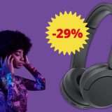 Con queste cuffie wireless Sony in offerta ascolti musica fino a 50 ore