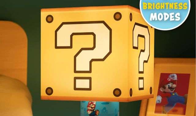 Lampada comodino Super Mario