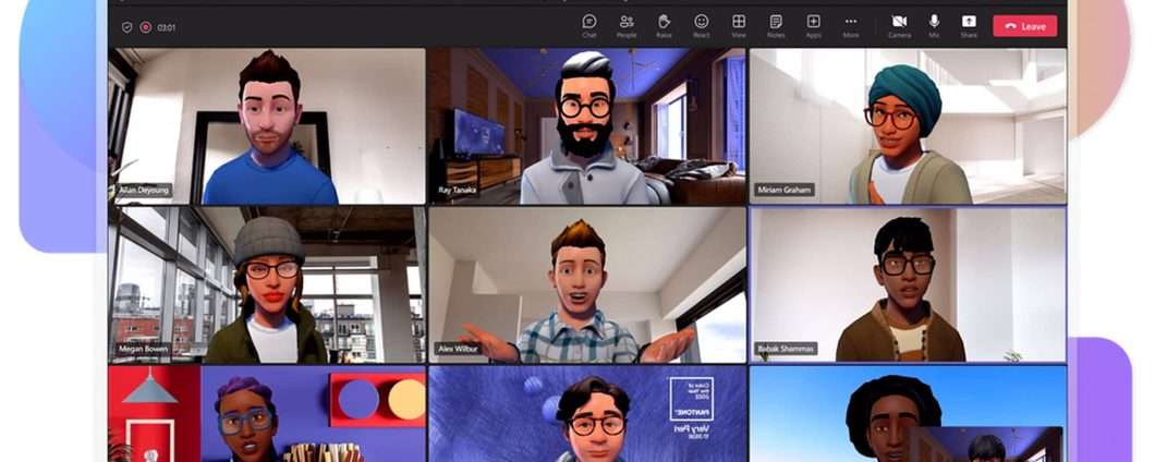 Microsoft Teams: nuovo update introduce avatar virtuali