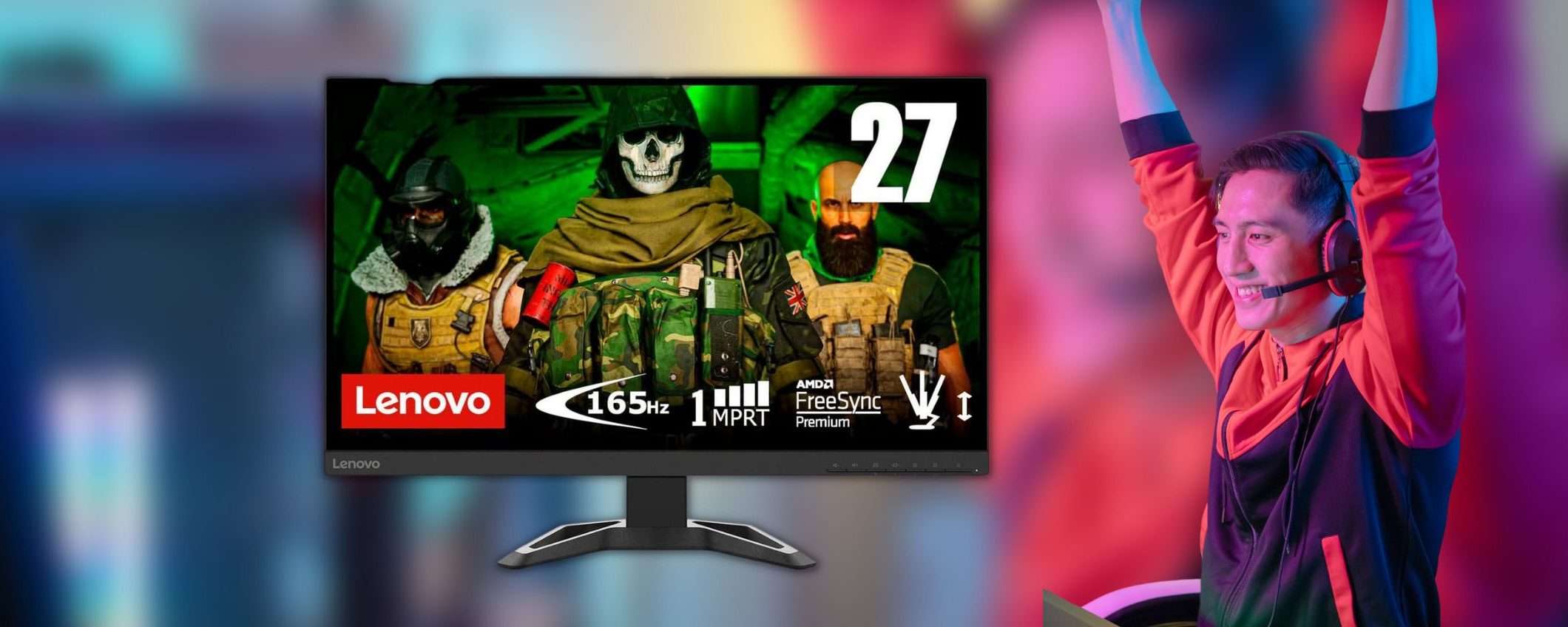 Monitor da gaming Lenovo 27