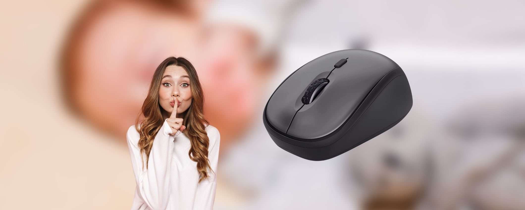 Il mouse wireless silenzioso che cercavi ti costa meno di 10 euro