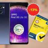 OPPO Find X5 Lite in offerta e hai il 50% di sconto su Norton 360