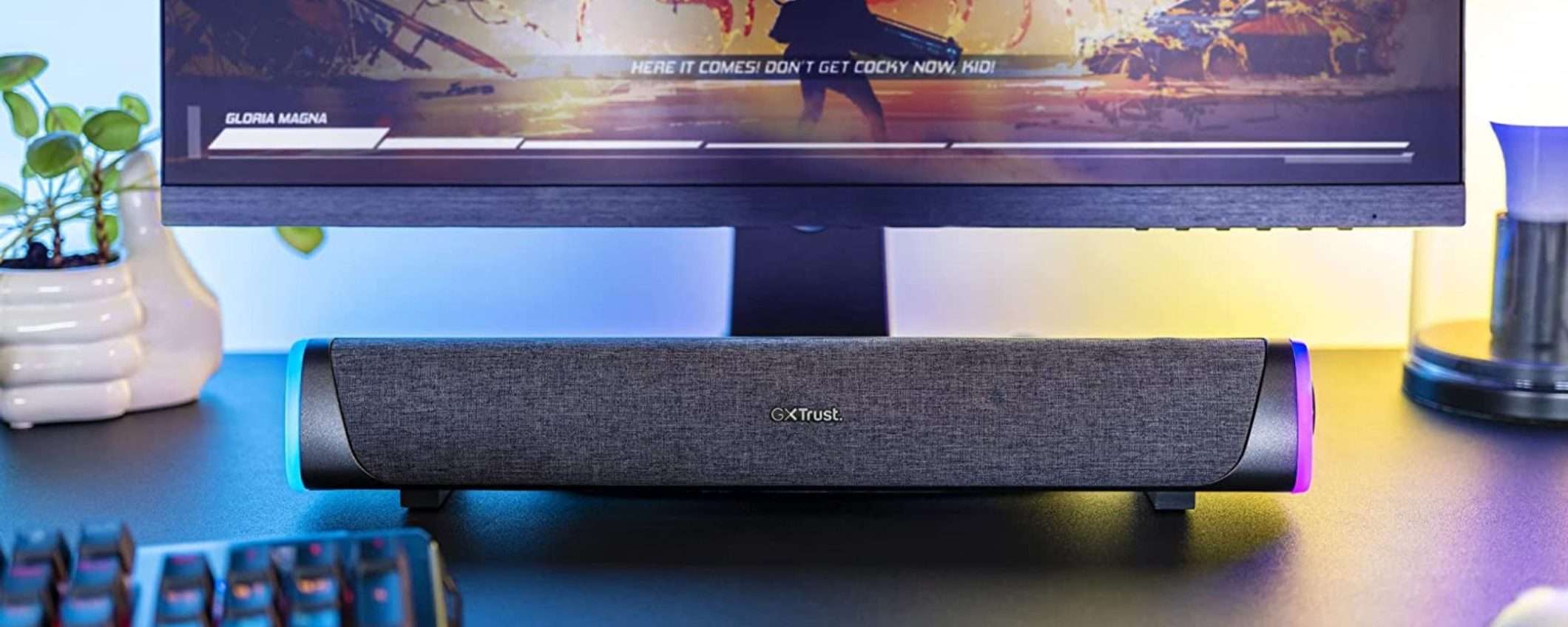 Soundbar Trust Gaming in offerta: compatta ed economica a meno di 20€