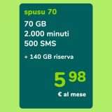 Spusu PROMO Summer: 210GB a partire da 5,98€
