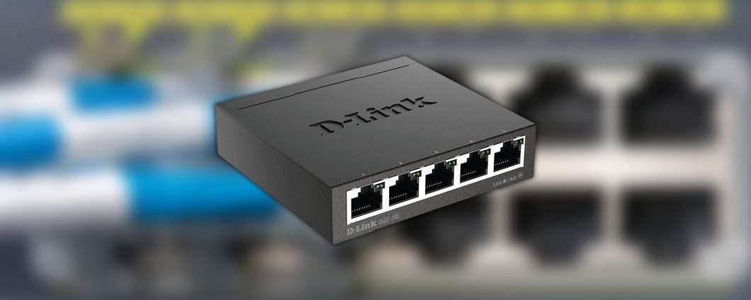 Switch LAN D-Link: 5 porte ethernet a meno di 17€