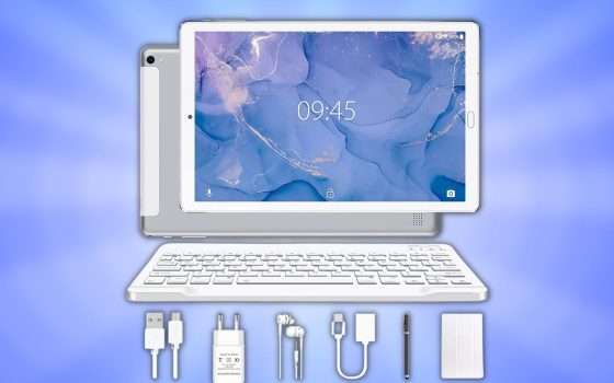 Tablet 10 pollici da battaglia: economico e super accessoriato a 76€