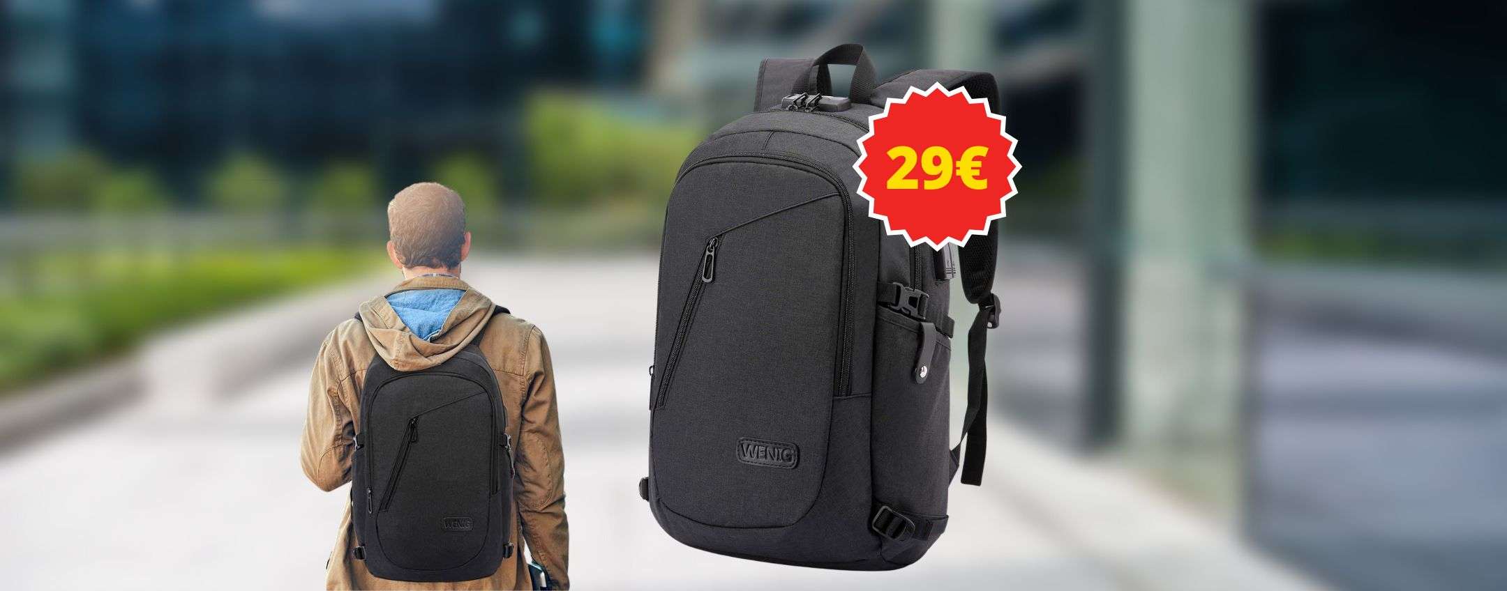 Borsa Donna Shopping Impermeabile Zaino Per Laptop Con Porta USB Di Borsa Donna Shopping Impermeabile Zaino Per Laptop Con Porta USB Di