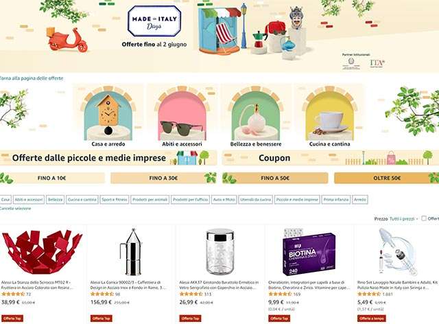 Le offerte degli Made in Italy Days su Amazon