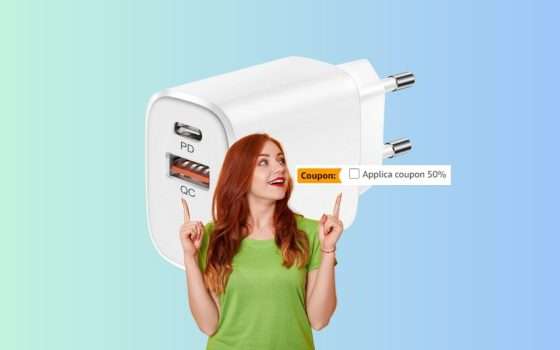 Caricatore Universale USB A e C: attiva il Coupon 50% su Amazon