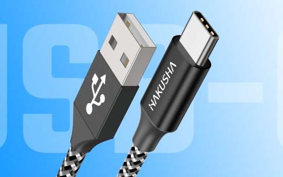 Cavo USB-C in nylon: indistruttibile a soli € 3,99