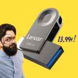 Chiavetta USB 2 in 1 Lexar a soli 13€: una FOLLIA Amazon