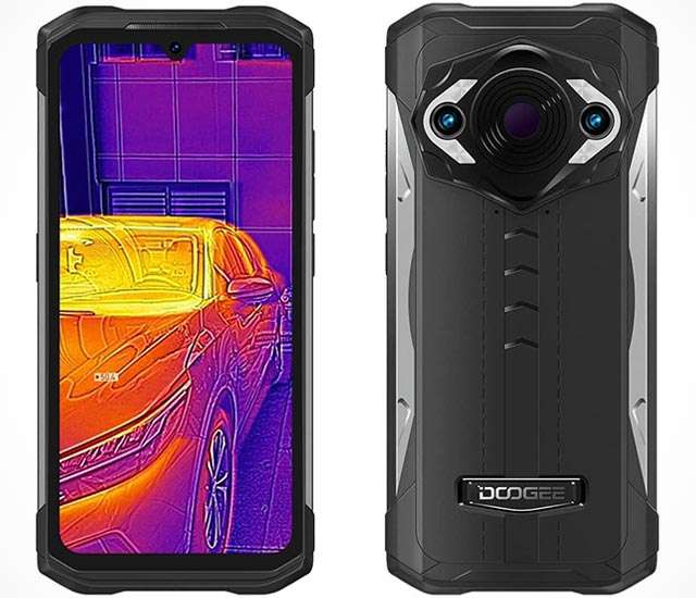 Il design dello smartphone rugged DOGEE S98 PRO con termocamera