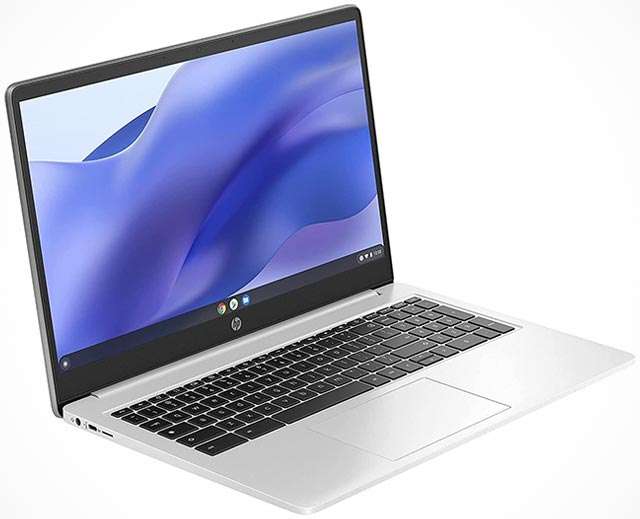 Il design del notebook HP Chromebook 15a con ChromeOS