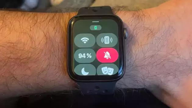 Apple Watch display verde