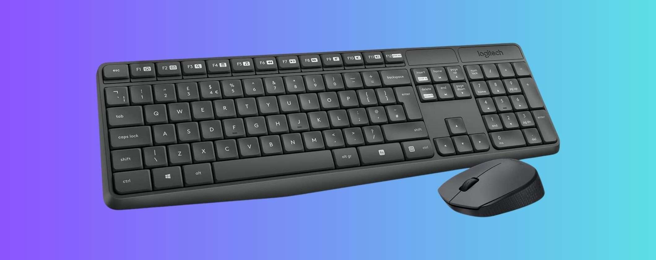 Kit Tastiera + Mouse Wireless Logitech MK235 a soli 35€