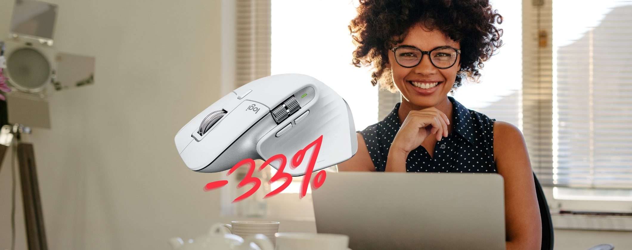 Logitech MX Master 3S: mouse PERFETTO al 33% di SCONTO