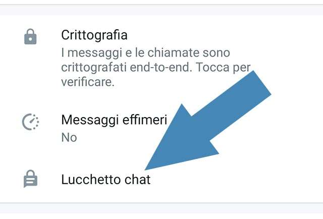 La nuova funzionalità Lucchetto Chat di WhatsApp